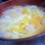白菜とにんじんのコンソメスープ☆